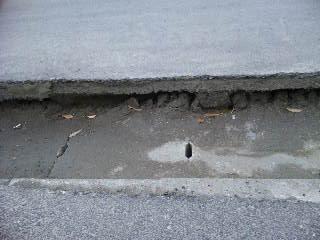 落ちた側溝
