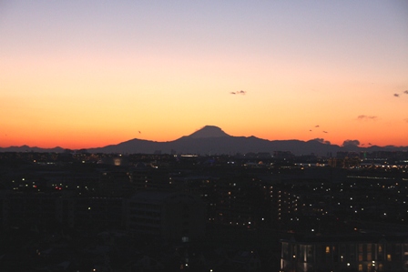 自宅からの富士山