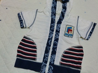 １００ビケット半袖パーカー