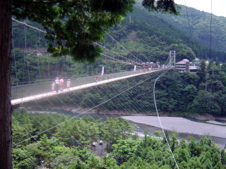 谷瀬のつり橋