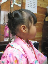 七五三被布着付け2
