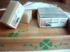 石鹸を並べて…