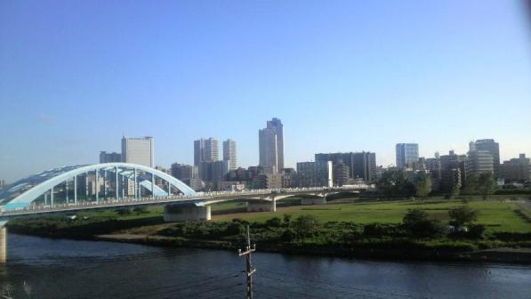 多摩川浅間神社より