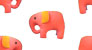 x2 Pink Elephant 92x50 pixels