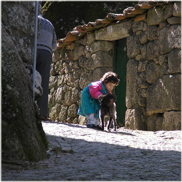 on the way to Castelo of Monsanto, Portugal