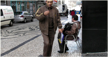 to east of Praca da Liberdade in Porto,