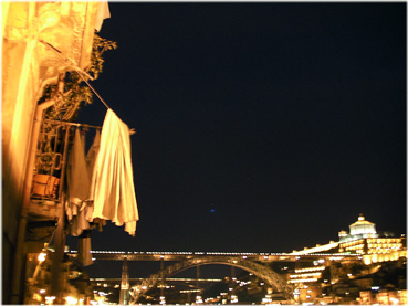 Ponte de Dom Luis I and LIMA MOVIES from the lower reaches of Rio Douro in Porto, Portugal