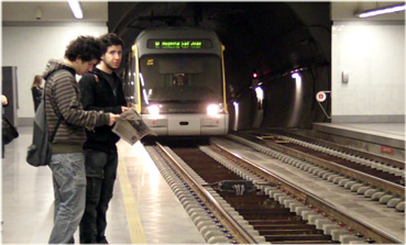 Aliados metro station in Porto, Portugal