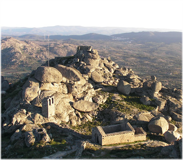 Sao Joao Chapel and Campanario in Monsanto, Portugal