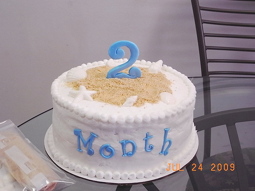 2 months baby cake