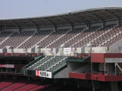 レフトから見た内野自由席３塁側