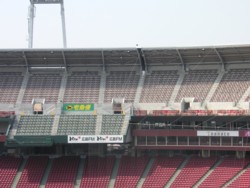 レフトから見た内野自由席バックネット上