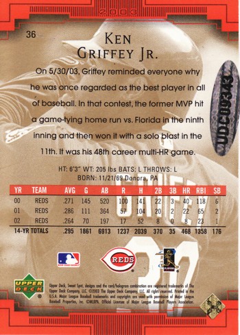 グリフィーJr　裏