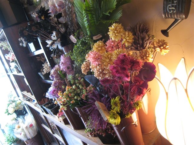 カフェの花