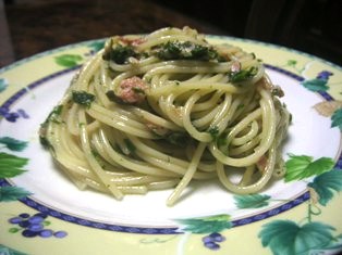 大葉とツナのパスタ