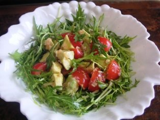 たらこソースのアボカドトマトサラダ