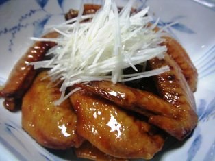 手羽先テリテリ生姜煮