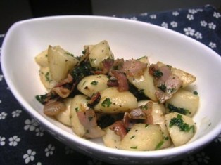 ころころカブとベーコンのバター焼