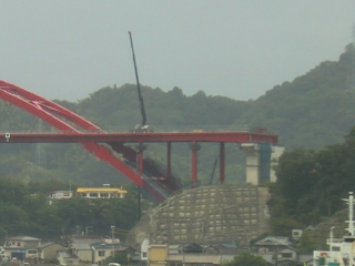 橋の端？工事中