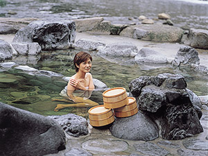 三朝温泉　河原の湯