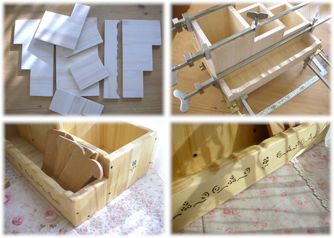 鉛筆立て製作過程