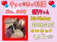 チュッきっす同盟会員証