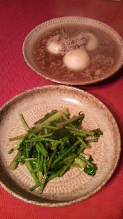 カブのそぼろあんかけ＆カブの葉炒め