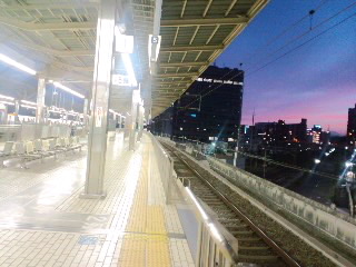 新横浜での夕焼けその3