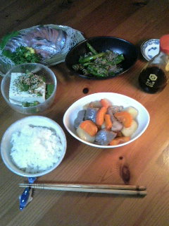 今日の晩ご飯(08年7月31日）