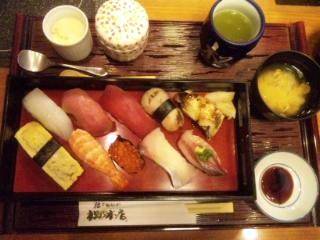 ランチの上握り寿司ご膳