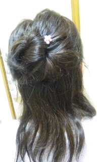 Ｕピンでとめてる