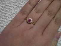 研磨屋さんＹＧルビー着用(薬指)