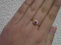 研磨屋さんＹＧルビー着用(中指)