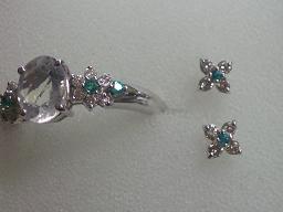 ベーネパライバ＆ダイヤフラワー＆ブルムンリング