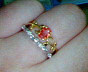 ベーネパパラチアカラーYGアイビー＆ツタシルエット重ね