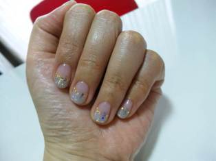 涼しげネイルその1
