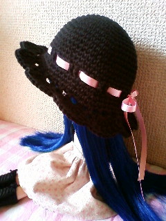 レース編みの帽子2