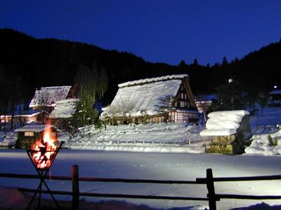 飛騨の里ライトアップ