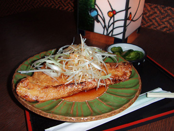 三角油揚げの照り焼き