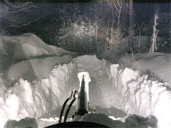 除雪車出動