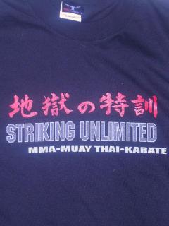 striking unlimited　Tシャツ　表　空手