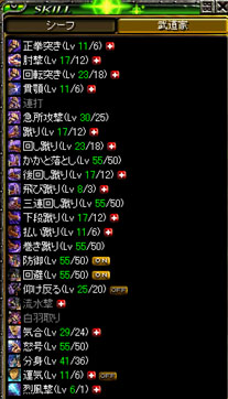 LV350武道スキル。