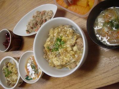 パパと琴で親子丼♪