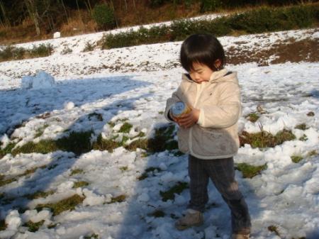 帰り道・・・雪。