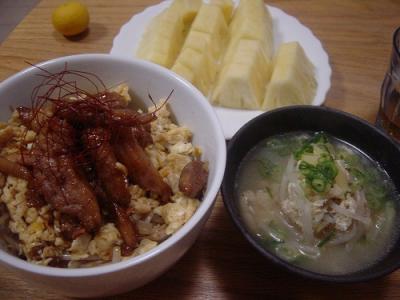 鶏の生姜焼き丼メニュー