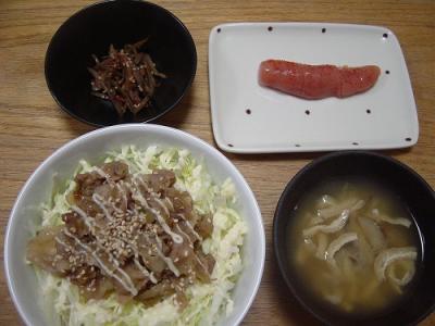 パパの生姜焼き丼定食