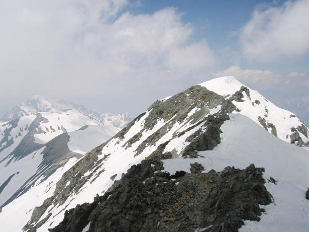 立山三山の向こうには剱の姿も