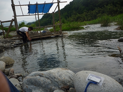 荒川　鮎釣り場。