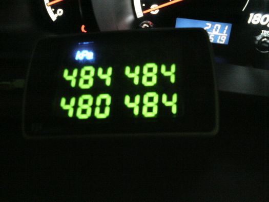 TPMS　モニター