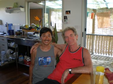 シェイパーのマイケルとＢｙｒｏｎ　Ｂａｙにて